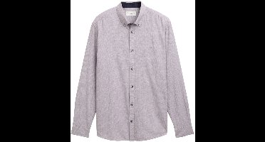 Tom Tailor - Lange mouw overhemd - Heren - 3XL - Wit - Katoen - 1047326