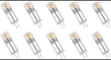Spectrum LED Insteeklampje G4 2.5W - 12V - 270 Lumen - 3000K Warm wit - Gezellig licht - Energiezuinig - 10 stuks