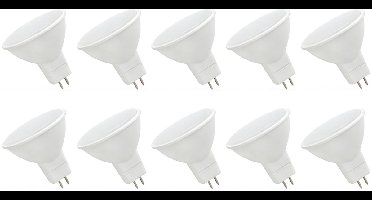 Spectrum LED Lamp GU5.3 4W - 12V - 415 Lumen - 4000K Neutraal Wit - Natuurlijk licht - Energiezuinig - 10 stuks