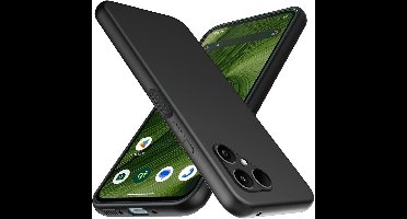 Beschermhoes compatibel met FairPhone 6 - TPU ultradunne hoes - anti-vingerafdruk - slijtvast - antislip - zwart