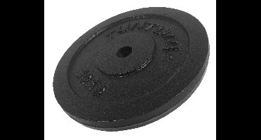Tunturi Halterschijf - Halter gewichten - 1 x 10 kg - Ø 30 mm - Gietijzer - Incl. gratis fitness app