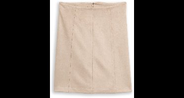 Tom Tailor - Suède-look rok - Maat 36 - soft taupe grey