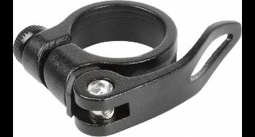 Zadelpenklem met snelspanner 34,9 mm zwart