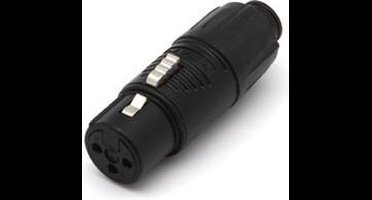 REAN TINY - XLR-ADAPTER VROUWELIJK NAAR MANNELIJK - ZWART (RA3FTB)