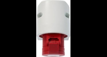 ABL CEE WCD 16A - 4 polige bus - kunststof - IP44 - rood - 400V 16A