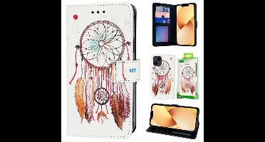 GREEN ON 3D Print Wallet Case Brown Feather Xiaomi 11 Lite / Mi 11 Lite 4G/5G
