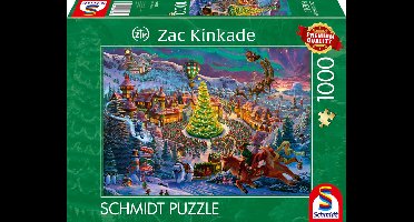 Schmidt - Legpuzzel - Santa's Noordpool - Zac Kinkade - 1000 stukjes - Volwassenen - vanaf 12 jaar