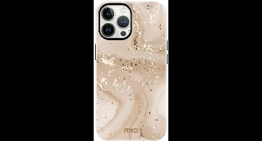 MIO MagSafe Apple iPhone 13 Pro Hoesje | Hard Shell Back Cover | Geschikt voor MagSafe | Gold Marble