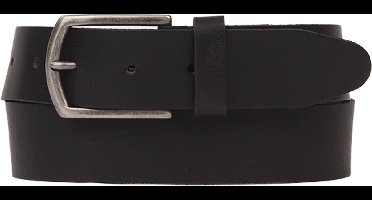 Petrol Industries Riem Heren - Broekriem - Verstelbaar - Leer - Zwart - 95 cm - L