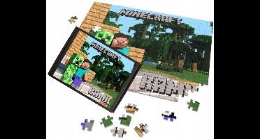 Gepersonaliseerde Minecraft Puzzel met Naam - A3/A4 Formaten