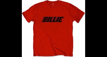 Billie Eilish - Racer Logo & Blohsh Heren T-shirt - 2XL - Rood
