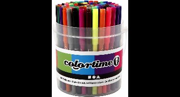 Colortime stift, 2 mm lijn, kleuren assorti, 100 assorti