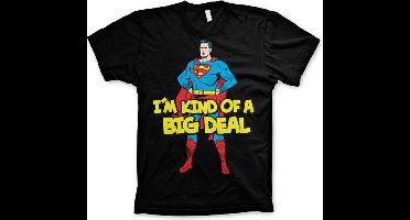 DC Comics Superman Heren Tshirt -M- I'm Kind Of A Big Deal Zwart
