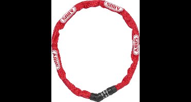 Fietsslot ABUS Kettingslot - Steel-O-Chain™ 4804C SYMBOLS - Security level 4 - rood - 75 cm - Geschikt voor elektrische fietsen en stadsfietsen