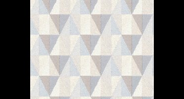 GRAFISCH BEHANG - Blauw Bruin Grijs - AS Creation Scandinavian 2