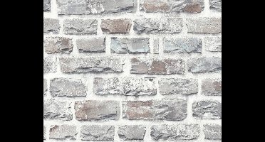 BREUKSTENEN BEHANG | industrieel - Grijs Bont - A.S. Création Elements 2