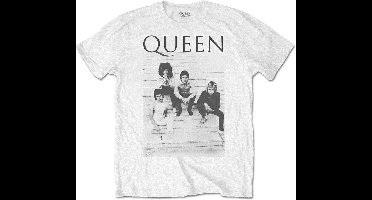 Queen - Stairs Heren T-shirt - XL - Wit