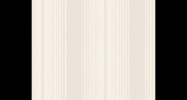 KLASSIEK STREPEN BEHANG - Beige Creme Metallic - AS Creation Hermitage 10