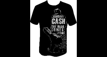 Johnny Cash - Man Comes Around Heren T-shirt - 2XL - Zwart