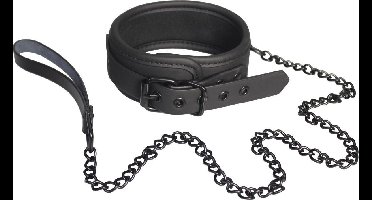 Blaze Halsband en Leiband Halsband met Leiband Zwart