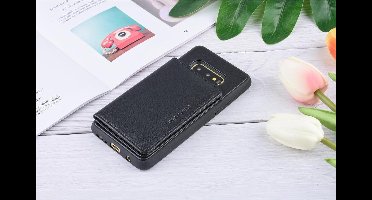 UNIQ Accessory Galaxy S10e Kunstleer Backcover hoesje - Zwart (S10e)