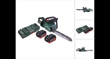 Metabo MS 36-18 LTX BL 40 Accu-kettingzaag 36 V ( 2x 18 V ) 40 cm 22 m/s borstelloos + 2x accu 5,5 Ah + dubbele lader