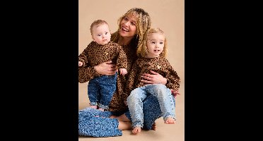 Sweat Leoparden dames capsule collectie moeder-dochter ENVIE DE FRAISE beige