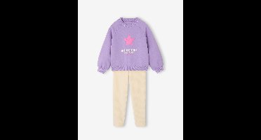 Sweatshirt en legging set meisje ecru