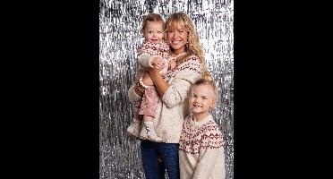 Jacquard damestrui capsulecollectie familie Kerst ENVIE DE FRAISE ecru