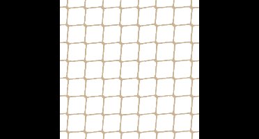 Vogelnet 10 X 10 Meter Zandkleur (maaswijdte: 19mm) Tegen Vogels - Polyethyleen - UV-bestendig - Op maat te knippen