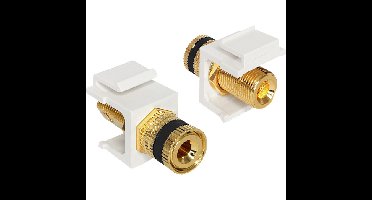 DeLOCK Keystone module binding post > thread nut black