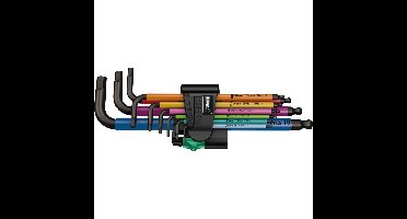 Wera Inbussleutelset 950/9 Hex-Plus Multicolour 1 SB schroevendraaier