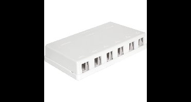 DeLOCK Keystone Surface Mounted Box 6 Port behuizing