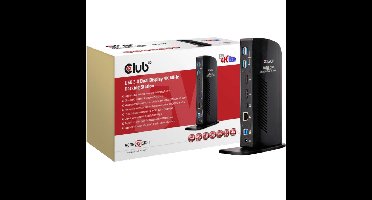Club 3D USB 3.0 Dual Display 4K60Hz Docking Station dockingstation