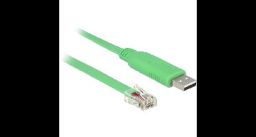 DeLOCK USB-A 2.0 naar Serial RS-232 RJ-45 kabel
