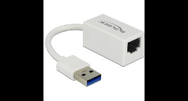 DeLOCK SuperSpeed USB-A (USB 3.1 Gen 1) male > Gigabit LAN 10/100/1000 Mbps compact adapter