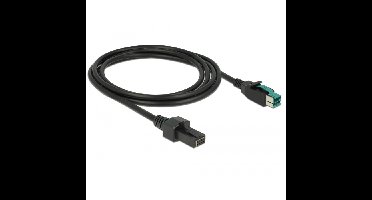 DeLOCK PoweredUSB kabel male 12 V > 2 x 4 pin male voor POS printers en terminals