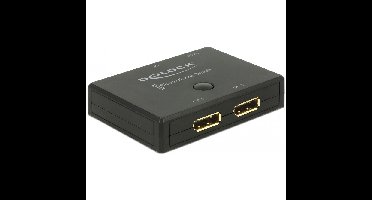 DeLOCK DisplayPort 2 - 1 Switch bidirectional 4K 60 Hz displayport switch