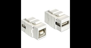 DeLOCK Keystone Module USB 2.0 A naar USB 2.0 B aansluiting