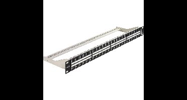 DeLOCK Keystone Patchpanel 19" 48 Port 1 HE patchpaneel