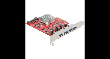 DeLOCK PCIe x4 naar 4x externe USB-A 3.2 Gen 2 usb-controller