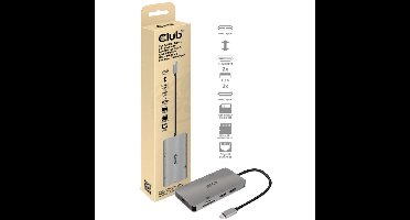 Club 3D USB 3.2 Gen1 Type-C 8-in-1 dockingstation