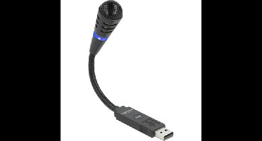 DeLOCK USB zwanenhalsmicrofoon met mute knop