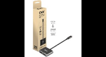 Club 3D USB-C (DP Alt-Mode) naar DisplayPort + HDMI hub