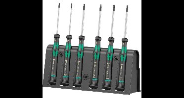 Wera 2067/6 Elektronica TORX BO schroevendraaierset + Rek
