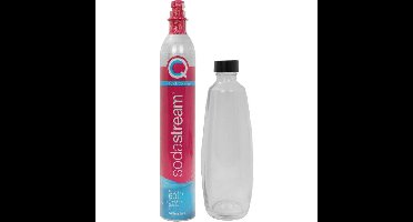 SodaStream Quick Connect CO2-reservecilinder CQC + glazen fles bruiswatertoestel