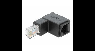 DeLOCK Adapter RJ-45 Cat.6 Stekker > Stopcontact, 90°