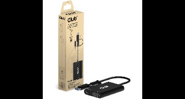 Club 3D USB-C/USB-A 3.2 Gen 1 naar 2x HDMI + VGA adapter