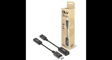 Club 3D Actieve DisplayPort 1.4 naar HDMI adapter