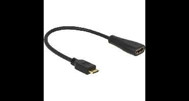 DeLOCK Mini-HDMI-C naar HDMI-A adapter